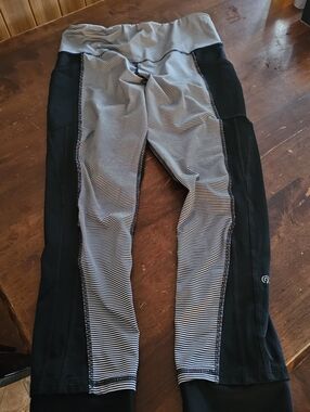 Champion Pants, Women's Size Large, Black White, Leggings, Pull On